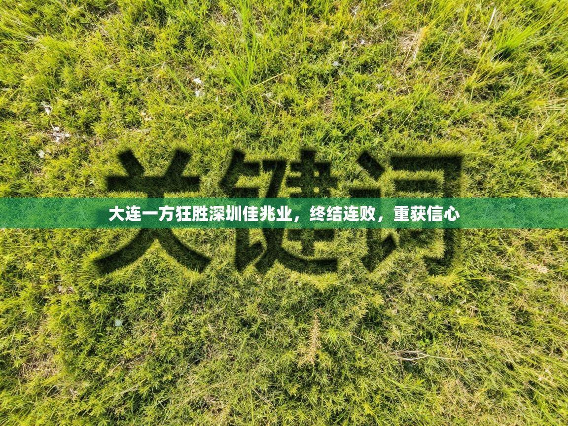 大连一方狂胜深圳佳兆业,终结连败,重获信心 第2张
